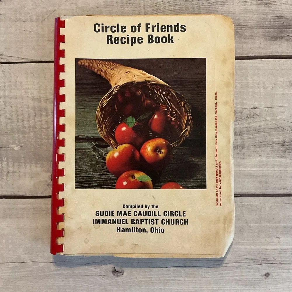 Circle Of Friends Recipe Book Cookbook Immanuel Baptist Church Hamilton‎ Ohio